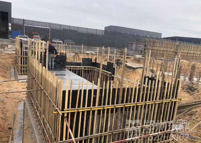 1000噸煤泥烘干機施工現(xiàn)場